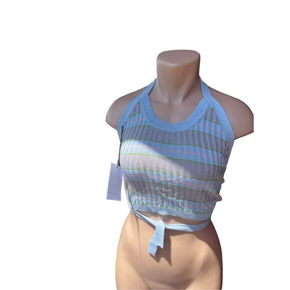 Callahan Knitwear Greta Halter Blue - Picture 10 of 10